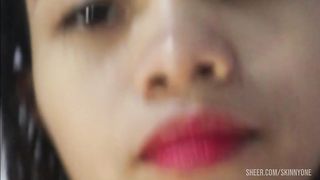 Little beauty rimming gladly after her pussy is licked and doggy style done