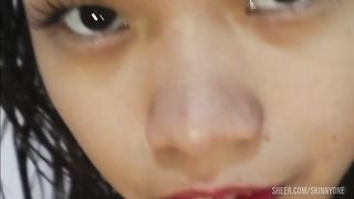 Little beauty rimming gladly after her pussy is licked and doggy style done