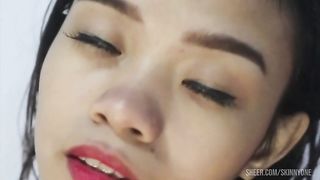 Little beauty rimming gladly after her pussy is licked and doggy style done