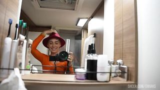 Horny rave girl takes a big white cock in the ass at the music festival!!!