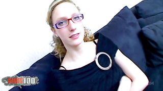 Anal casting with beautiful skinny French blonde Starla Candy