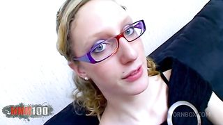 Anal casting with beautiful skinny French blonde Starla Candy