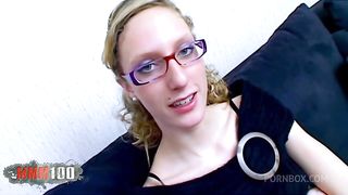 Anal casting with beautiful skinny French blonde Starla Candy
