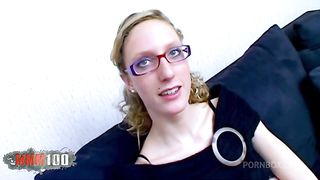 Anal casting with beautiful skinny French blonde Starla Candy