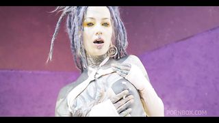 Heavily tattooed DAP threesome - hardcore ANAL fuck - DAP, gapes, facefuck, facial (alternative, goth, punk) ZF037