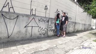 Horn invites stranger on the street to fuck his wife, and he watches