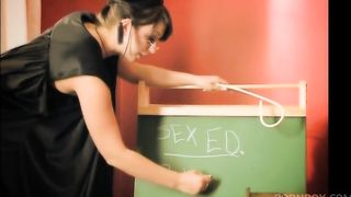 Busty blonde moans while naughty brunette shoves a toy in her cunt