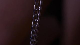 Perverted man piss on tits his woman's and ass fuck her, and she gets cum.