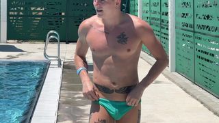 Met a hot twink by the pool and fucked him in my room