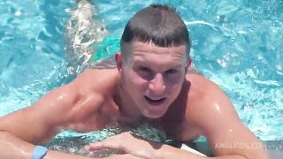 Met a hot twink by the pool and fucked him in my room