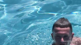 Met a hot twink by the pool and fucked him in my room