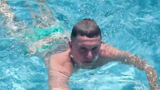 Met a hot twink by the pool and fucked him in my room