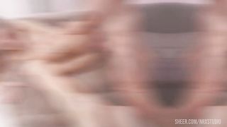 First Double Pussy ( DPP ) with Skinny 19yo teen Sasha ! PISS