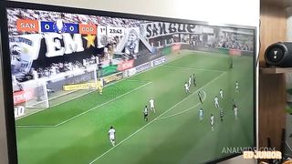 A SANTISTA MA SANTOS VAI ASSISTIR AO JOGO NA CASADO DO CORINTHIANO ED JUNIOR E DAR O CU PRA ELE SEM CAMISINHA