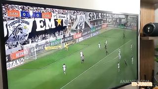 A SANTISTA MA SANTOS VAI ASSISTIR AO JOGO NA CASADO DO CORINTHIANO ED JUNIOR E DAR O CU PRA ELE SEM CAMISINHA