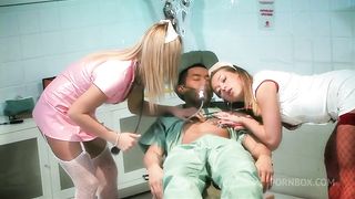 Two Naughty Nurses Satisfy Their Patients Rock Solid Boner
