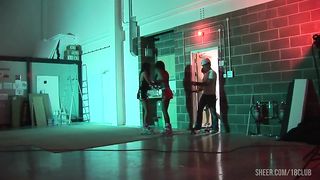 Kit Lee And Kat Lee Fuck Two Skater Dudes In A Group Sex Foursome