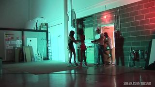 Kit Lee And Kat Lee Fuck Two Skater Dudes In A Group Sex Foursome