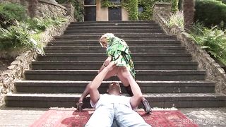 Stacey Gets Used Outside