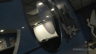 Sultry Dark Asian Beauty Lana Violet Strips Down And Fingers Juicy