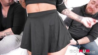 Got Mum - a Perfect Tits StepMom is Getting Anal Nailed Badly by 2 fresh Cocks.