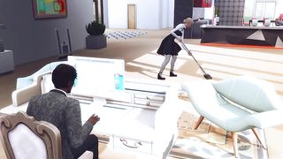 SEXY MAID WAS INTERVIEWED FOR HARD ANAL SEX BY THE BBC (SIMS 4 + HENTAI + SFM)