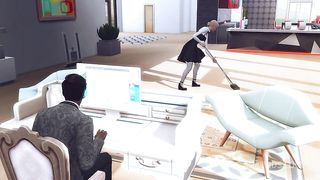 SEXY MAID WAS INTERVIEWED FOR HARD ANAL SEX BY THE BBC (SIMS 4 + HENTAI + SFM)