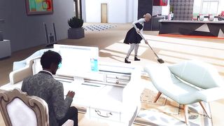 SEXY MAID WAS INTERVIEWED FOR HARD ANAL SEX BY THE BBC (SIMS 4 + HENTAI + SFM)