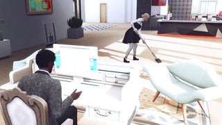 SEXY MAID WAS INTERVIEWED FOR HARD ANAL SEX BY THE BBC (SIMS 4 + HENTAI + SFM)