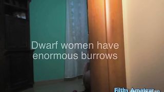 Dwarf women have enormous burrows