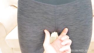 18 Years old Step Sister in YOGA PANTS gets FUCKED by her Step Brother !!