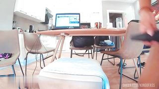 Amazing big ass sexydea ride dildo and plug in ass