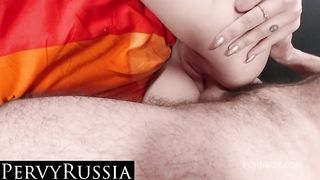 Teen with very tight ass & pussy make porn with stepdaddy POV