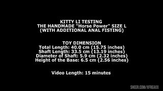 Kitty Li Testing The Handmade Horse Power Size L (With Additional Anal Fisting) TWT263