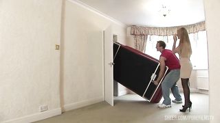 Asian fucks hard in three