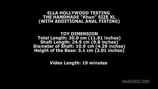 Ella Hollywood Testing The Handmade Khun Size XL (With Additional Anal Fisting) TWT151