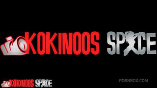 PART N°1 OF MASKED TINA BEING USED ANAL AND VAGINAL AT KOKINOOS SPACE