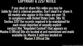 Oriental MILF Maxine X Uses Her Machine Dildo On Busty Janessa Jordan!