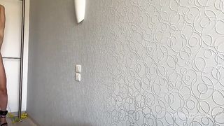 Lety Howl wrists tight, he makes my ass blush, fucks my slutty mouth, puts his penis in my ass and ends up cumming on my tits
