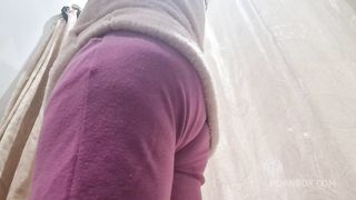 Fat stepmom hairy pussy in clothing store