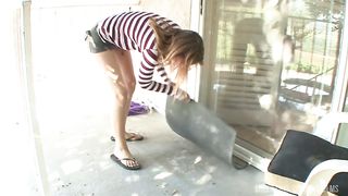 Redheaded Coed Gets Plowed By Her Older Neighbor
