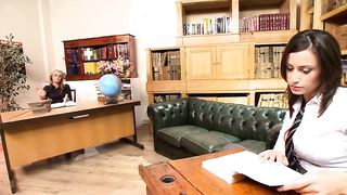 Sensual Jane Busts Out The Strapon To Fuck Her Teacher Natasha Marley