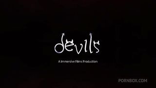 Intensely fucking a blonde's ass