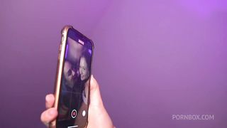 Lesbian jokes ended with group anal fucking with a big dick