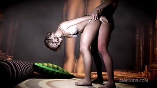 Couple Standing Fuck in the Temple of Fertility