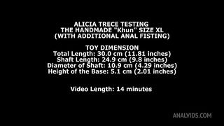 Alicia Trece Testing The Handmade Khun Size XL (With Additional Anal Fisting) TWT232