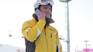 Horny Teen Baby Bamby Takes a DP From Ski Instructor Studs GP2290