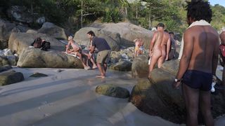 Cute Brazilian Heloa Green fucked in front of than 60 people at the beach (DAP, DP, Anal, Public sex, Monster cock, BBC, DAP at the beach. unedited, Raw) OB237