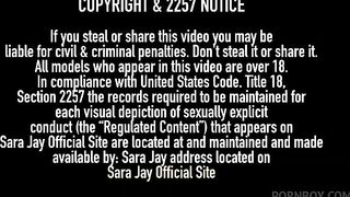 Cock Craving Cougar Sara Jay Finger Fucks Her Pussy To Orgasm!