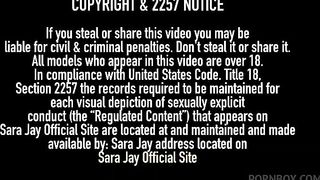 Cock Craving Cougar Sara Jay Finger Fucks Her Pussy To Orgasm!